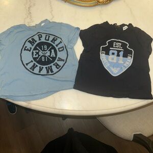 Emporio Armani toddler shirts